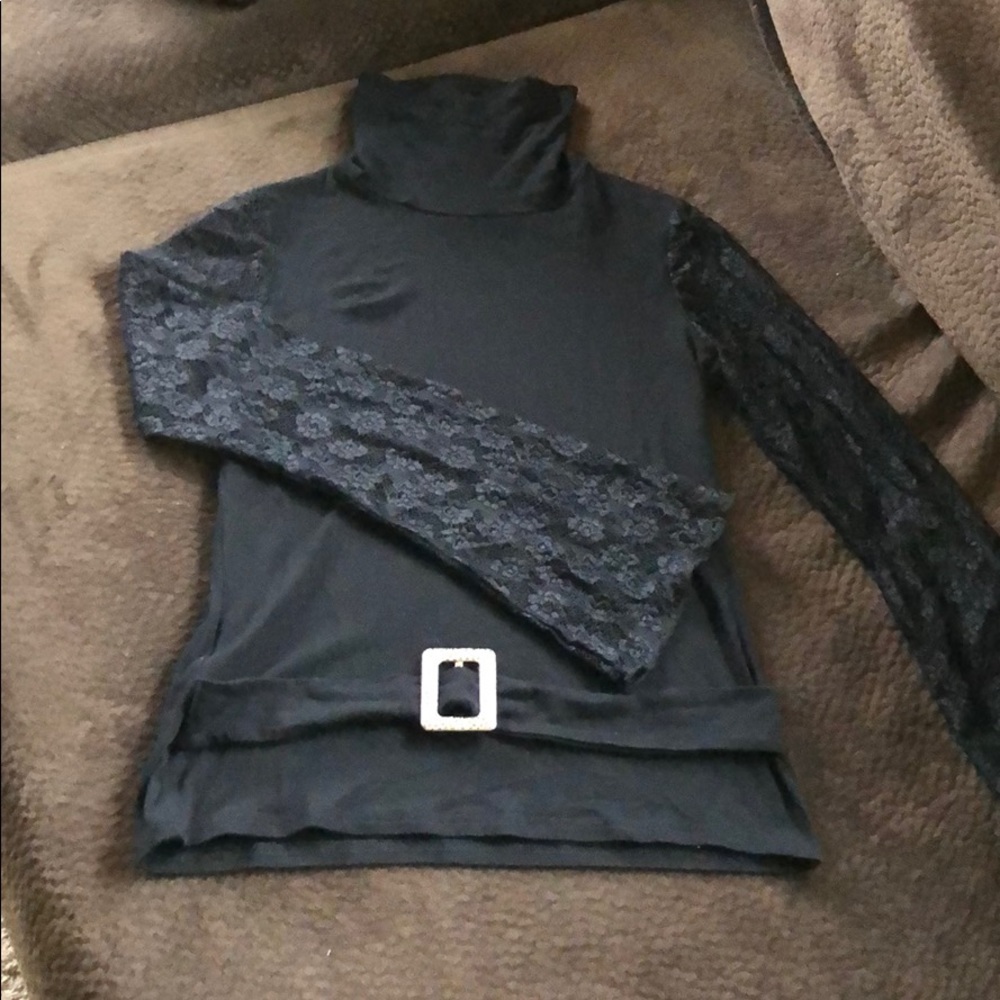 Venus- never worn, lace sleeve turtle neck
